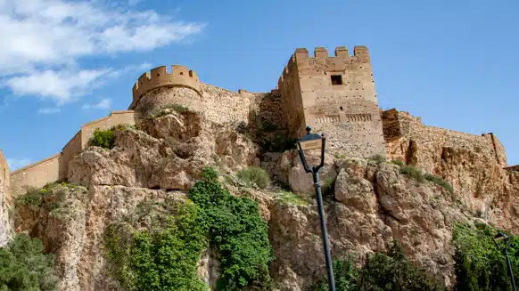 Salobreña Castle at sunset